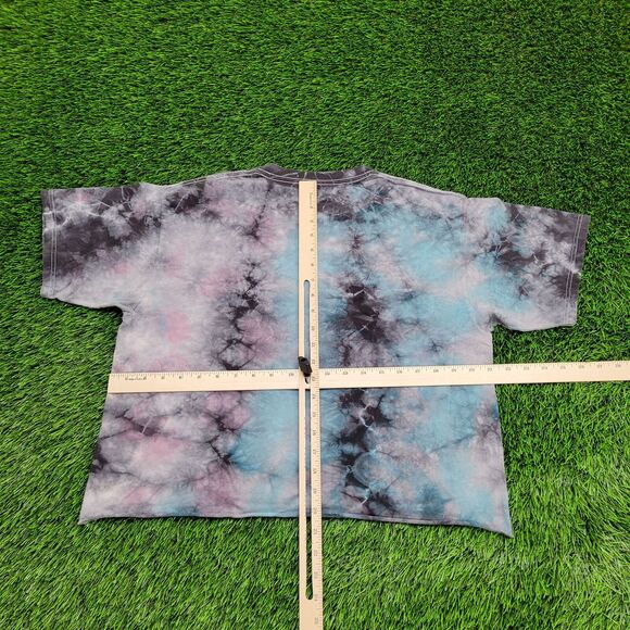 Rainbow Prism Cropped Shirt Womens Large 21x20 Gray - Picture 3 of 11